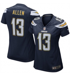 Women Los Angeles Chargers 13 Keenan Allen Navy Vapor Untouchable Limited Stitched NFL Jersey