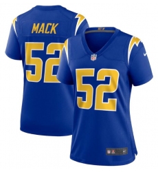 Women Los Angeles Chargers Khalil Mack #52 Blue Vapor Limited Jersey