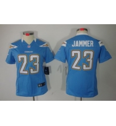 Women Nike San Diego Chargers #23 Quentin Jamme Light Blue Color[Women Limited Jerseys]