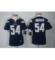 Women Nike San Diego Chargers #54 Melvin Ingram DK Blue Color[NIKE LIMITED Jersey]