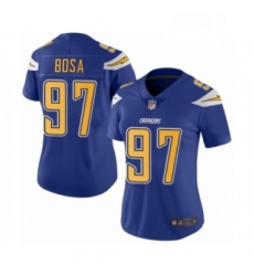 Womens Los Angeles Chargers 97 Joey Bosa Limited Electric Blue Rush Vapor Untouchable Football Jersey