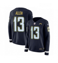 Womens Nike Los Angeles Chargers 13 Keenan Allen Limited Navy Blue Therma Long Sleeve NFL Jersey