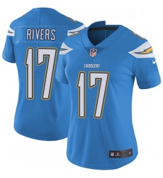 Womens Nike Los Angeles Chargers 17 Philip Rivers Elite Electric Blue Alternate NFL Jersey