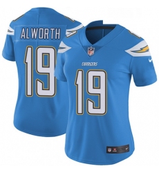 Womens Nike Los Angeles Chargers 19 Lance Alworth Elite Electric Blue Alternate NFL Jersey
