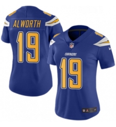 Womens Nike Los Angeles Chargers 19 Lance Alworth Limited Electric Blue Rush Vapor Untouchable NFL Jersey