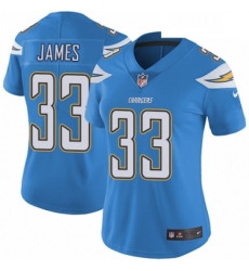 Womens Nike Los Angeles Chargers 33 Derwin James Electric Blue Alternate Vapor Untouchable Limited Player NFL Jersey