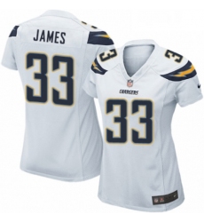 Womens Nike Los Angeles Chargers 33 Derwin James Game White NFL Jersey