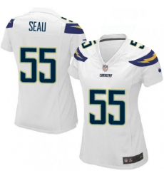 Womens Nike Los Angeles Chargers 55 Junior Seau Game White NFL Jersey
