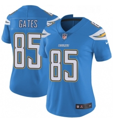 Womens Nike Los Angeles Chargers 85 Antonio Gates Electric Blue Alternate Vapor Untouchable Limited Player NFL Jersey