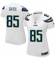 Womens Nike Los Angeles Chargers 85 Antonio Gates Game White NFL Jersey