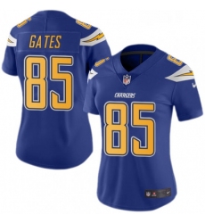 Womens Nike Los Angeles Chargers 85 Antonio Gates Limited Electric Blue Rush Vapor Untouchable NFL Jersey