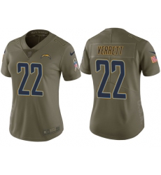 womens chargers jason verrett olive 2017 salute to service jersey