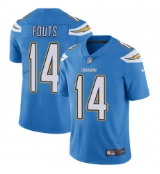 Nike Chargers #14 Dan Fouts Electric Blue Alternate Youth Stitched NFL Vapor Untouchable Limited Jersey
