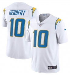 Youth Los Angeles Chargers 10 Justin Herbert White Vapor Untouchable Limited Stitched Jersey 