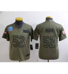 Youth Los Angeles Chargers 52 Khalil Mack Camo Salute To Service Limited Stitched Jersey