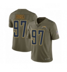 Youth Los Angeles Chargers 97 Joey Bosa Limited Olive 2017 Salute to Service Football Jersey