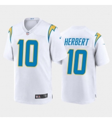 Youth Nike Chargers 10 Justin Herbert White Youth 2020 NFL Draft First Round Pick Vapor Untouchable Limited Jersey