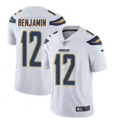 Youth Nike Chargers #12 Travis Benjamin White Stitched NFL Vapor Untouchable Limited Jersey