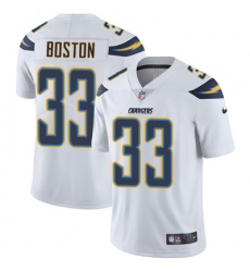 Youth Nike Chargers #33 Tre Boston White Stitched NFL Vapor Untouchable Limited Jersey