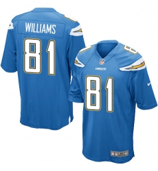 Youth Nike Chargers #81 Mike Williams Electric Blue Alternate Stitched NFL New Elite Jersey