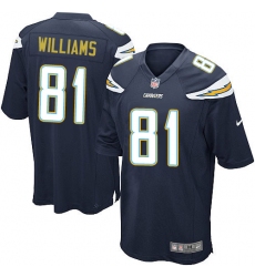 Youth Nike Chargers #81 Mike Williams Navy Blue Team Color Stitched NFL New Elite Jersey