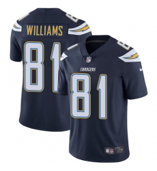 Youth Nike Chargers #81 Mike Williams Navy Blue Team Color Stitched NFL Vapor Untouchable Limited Jersey