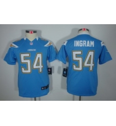 Youth Nike San Diego Chargers #54 Melvin Ingram Light Blue Color Limited Jerseys
