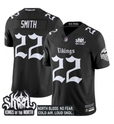 Men Minnesota Vikings 22 Harrison Smith Black 2025 F U S E Kings of the North Patch Gothic Norseblood Edition Vapor Untouchable Limited Stitched Football Men Minnesota Vikings 22 Harrison Smith Black 2025 F U S E Kings of the North Patch Gothic Norseblood Edition Vapor Untouchable Limited Stitched Football