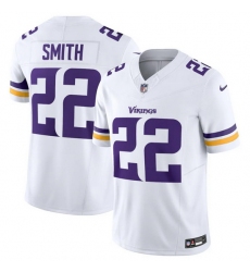Men Minnesota Vikings 22 Harrison Smith White 2023 F U S E  Vapor Untouchable Stitched Jersey