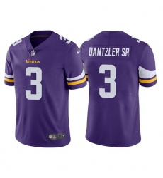 Men Minnesota Vikings 3 Cameron Dantzler Purple Vapor Untouchable Stitched Jersey