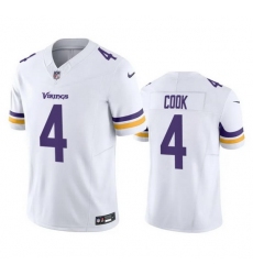 Men Minnesota Vikings 4 Dalvin Cook White 2023 F.U.S.E. Vapor Untouchable Stitched Jersey