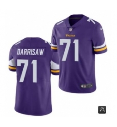 Men Minnesota Vikings 71 Christian Darrisaw Purple 2021 Vapor Untouchable Limited Stitched NFL Jersey