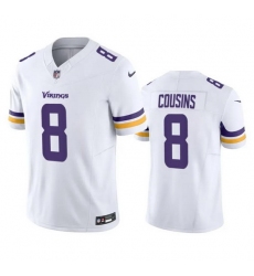 Men Minnesota Vikings 8 Kirk Cousins White 2023 F.U.S.E. Vapor Untouchable Stitched Jersey