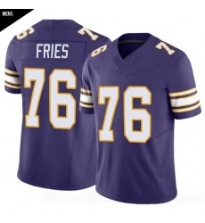 Men Minnesota Vikings  uFF0376 Will Fries Purple Limited Classic Vapor F U S E  Jersey