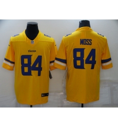 Men Nike Minnesota Vikings 84 Randy Moss Limited Yellow Vapor Untouchable NFL Jersey