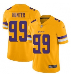 Men Nike Minnesota Vikings 99 Danielle Hunter Yellow Vapor Untouchable Limited Jersey