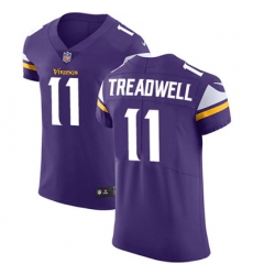 Men Nike Vikings #11 Laquon Treadwell Purple Team Color Stitched NFL Vapor Untouchable Elite Jersey