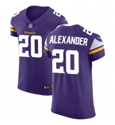 Men Nike Vikings #20 Mackensie Alexander Purple Team Color Stitched NFL Vapor Untouchable Elite Jersey