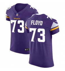 Men Nike Vikings #73 Sharrif Floyd Purple Team Color Stitched NFL Vapor Untouchable Elite Jersey