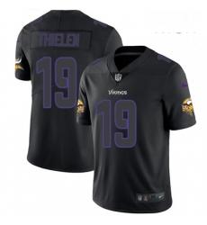 Mens Nike Minnesota Vikings 19 Adam Thielen Limited Black Rush Impact NFL Jersey