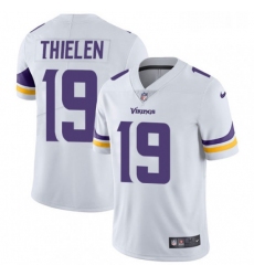 Mens Nike Minnesota Vikings 19 Adam Thielen White Vapor Untouchable Limited Player NFL Jersey