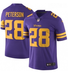 Mens Nike Minnesota Vikings 28 Adrian Peterson Limited Purple Rush Vapor Untouchable NFL Jersey