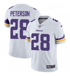 Mens Nike Minnesota Vikings 28 Adrian Peterson White Vapor Untouchable Limited Player NFL Jersey