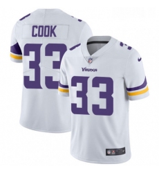 Mens Nike Minnesota Vikings 33 Dalvin Cook White Vapor Untouchable Limited Player NFL Jersey