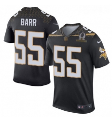 Mens Nike Minnesota Vikings 55 Anthony Barr Elite Black Team Irvin 2016 Pro Bowl NFL Jersey