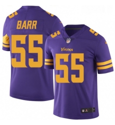 Mens Nike Minnesota Vikings 55 Anthony Barr Limited Purple Rush Vapor Untouchable NFL Jersey