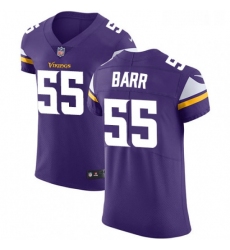 Mens Nike Minnesota Vikings 55 Anthony Barr Purple Team Color Vapor Untouchable Elite Player NFL Jersey