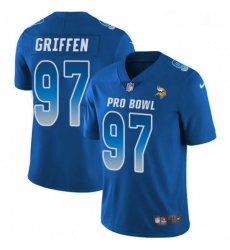Mens Nike Minnesota Vikings 97 Everson Griffen Limited Royal Blue 2018 Pro Bowl NFL Jersey