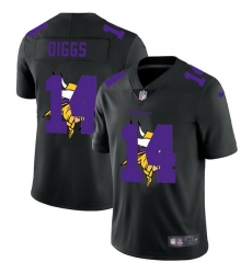Minnesota Vikings 14 Stefon Diggs Men Nike Team Logo Dual Overlap Limited NFL Jersey Black