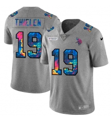 Minnesota Vikings 19 Adam Thielen Men Nike Multi Color 2020 NFL Crucial Catch NFL Jersey Greyheather